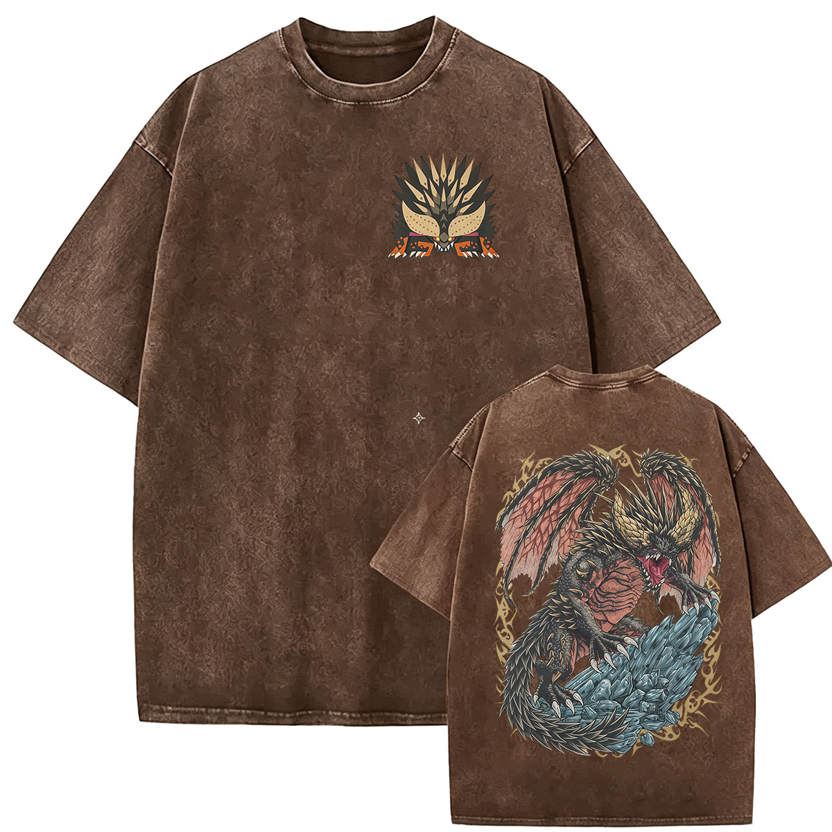 Vintage Washed Monster Hunter  - огляд і ціна Retro Gaming T Shirt