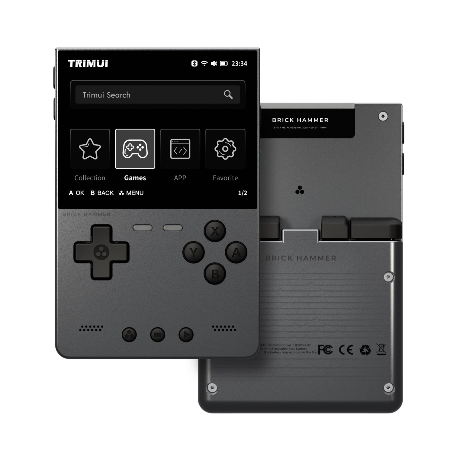 TRIMUI BRICK HAMMER Retro Hand - огляд і ціна Retro Gaming Kiosk