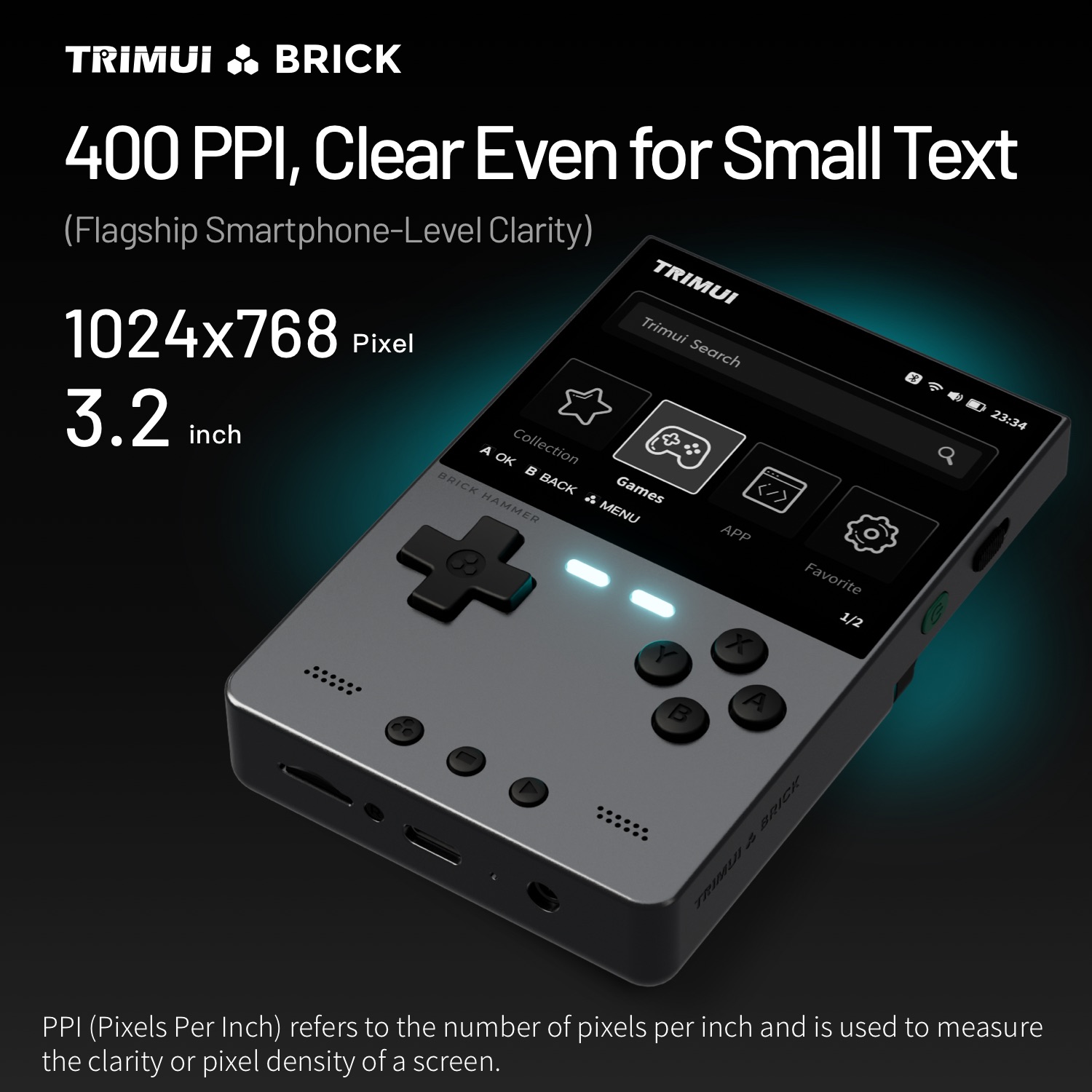 TRIMUI BRICK HAMMER Retro Hand - огляд і ціна Retro Gaming Kiosk