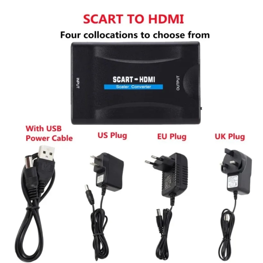 BGGQGG 1080P SCART To HDMI-com - огляд і ціна Scart To Hdmi