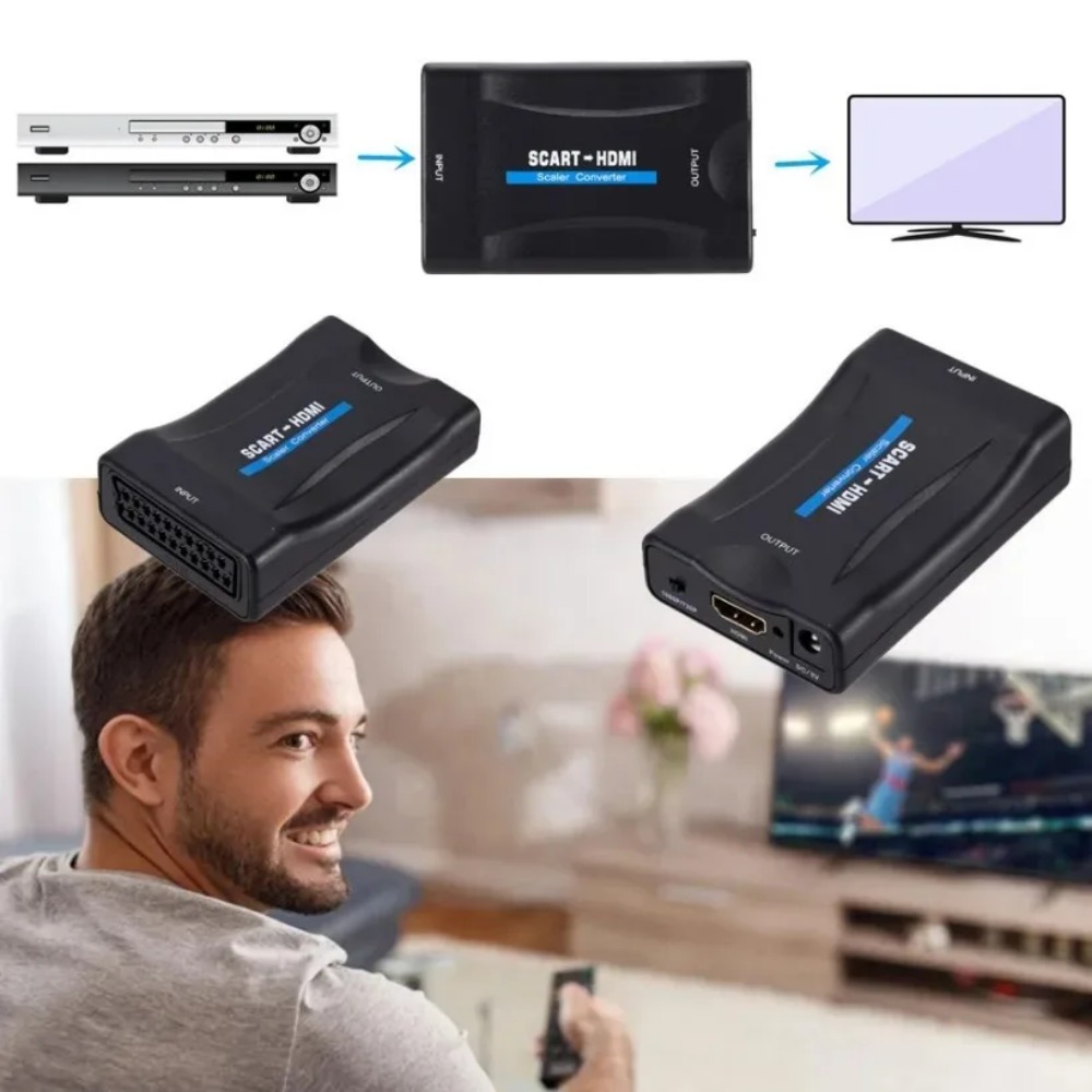 BGGQGG 1080P SCART To HDMI-com - огляд і ціна Scart To Hdmi
